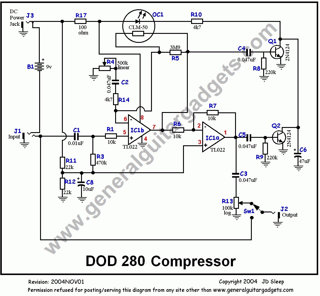 Dirtbox Layouts: DOD FX70C Corrosion Distortion